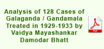 Analysis Of 128 Cases Of Galaganda-Gandamala